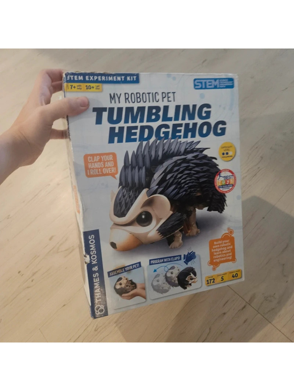 Thames & Kosmos My Robotic Pet Tumbling Hedgehog STEM Robot Kit 172 Pieces